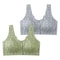 FallSweet Lace Front Wireless Bra Plus Size Bralette Comfort Seamless Fit 6