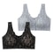 FallSweet Lace Front Wireless Bra Plus Size Bralette Comfort Seamless Fit 13