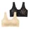 FallSweet Lace Front Wireless Bra Plus Size Bralette Comfort Seamless Fit 14