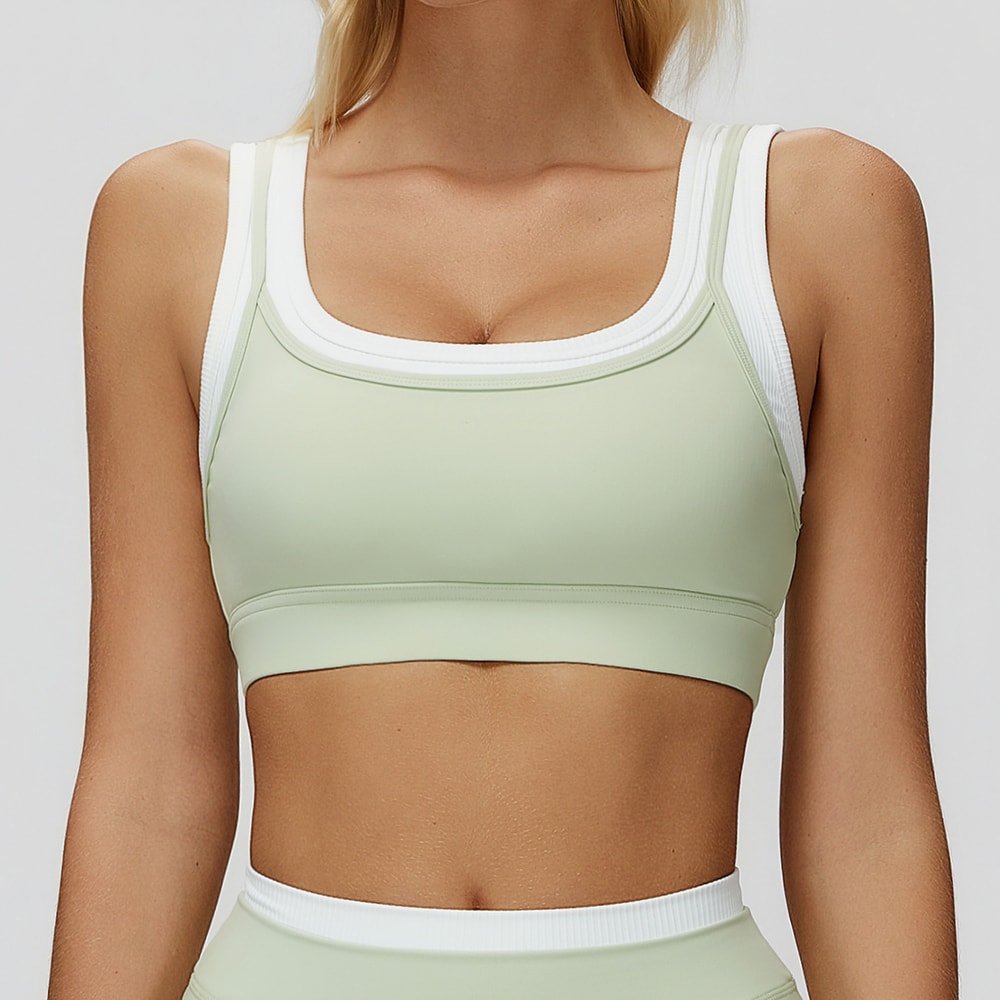 High Support Breathable Sports Bra Shockproof Workout Crop Top for Women