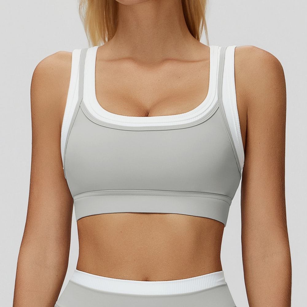 High Support Breathable Sports Bra Shockproof Workout Crop Top for Women