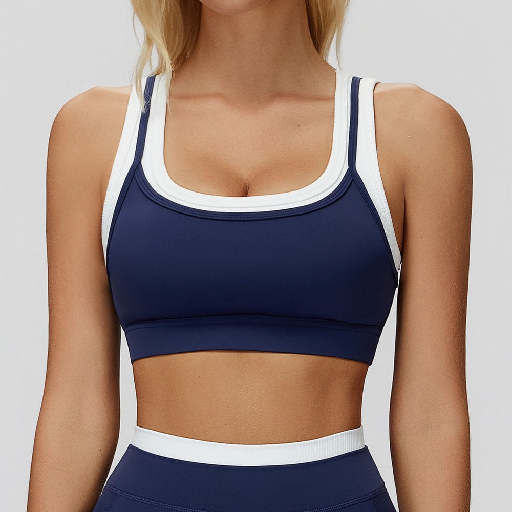 High Support Breathable Sports Bra Shockproof Workout Crop Top for Women