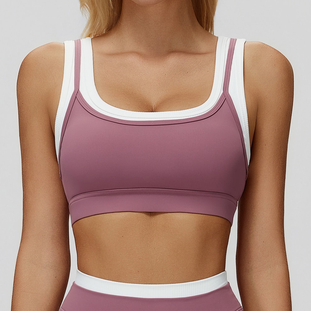 High Support Breathable Sports Bra Shockproof Workout Crop Top for Women