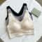 ComfortFit Plus Size Front Closure Seamless Push Up Bra With Cross Back Support 0