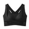 ComfortFit Plus Size Front Closure Seamless Push Up Bra With Cross Back Support 5