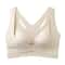 ComfortFit Plus Size Front Closure Seamless Push Up Bra With Cross Back Support 6