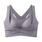 ComfortFit Plus Size Front Closure Seamless Push Up Bra With Cross Back Support 7