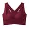 ComfortFit Plus Size Front Closure Seamless Push Up Bra With Cross Back Support 9