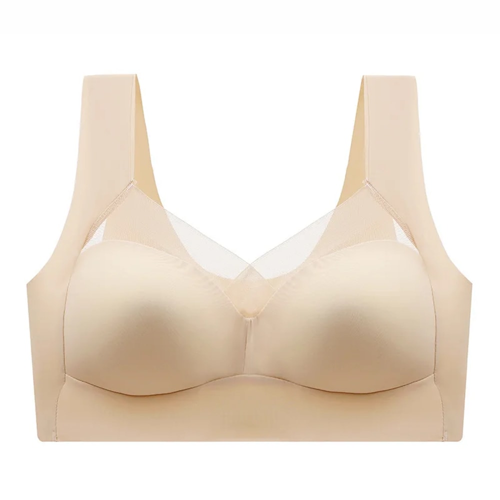 FallSweet Seamless Lace Push Up Bralette Plus Size Wireless Lace Bra Comfort 9