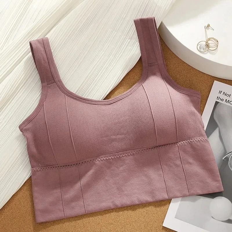 BreathEase Seamless Breathable Yoga Workout Sports Bra 8