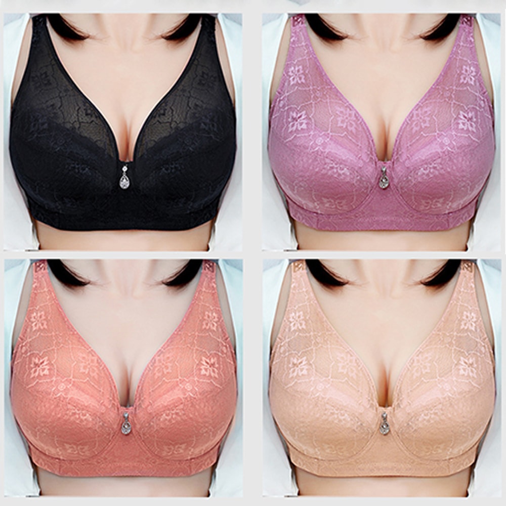 Premium Plus Size Minimizer Underwire Push Up Bra Full Coverage Anti Sagging Support 1