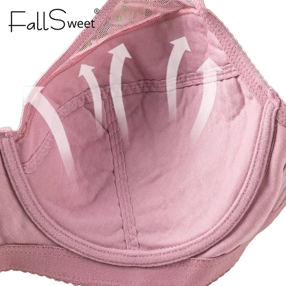 Premium Plus Size Minimizer Underwire Push Up Bra Full Coverage Anti Sagging Support 3