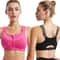 Zip Front High Impact Sports Bra with Adjustable Wirefree Support