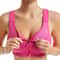Zip Front High Impact Sports Bra with Adjustable Wirefree Support