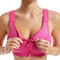 Zip Front High Impact Sports Bra with Adjustable Wirefree Support