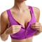 Zip Front High Impact Sports Bra with Adjustable Wirefree Support