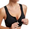 Zip Front High Impact Sports Bra with Adjustable Wirefree Support