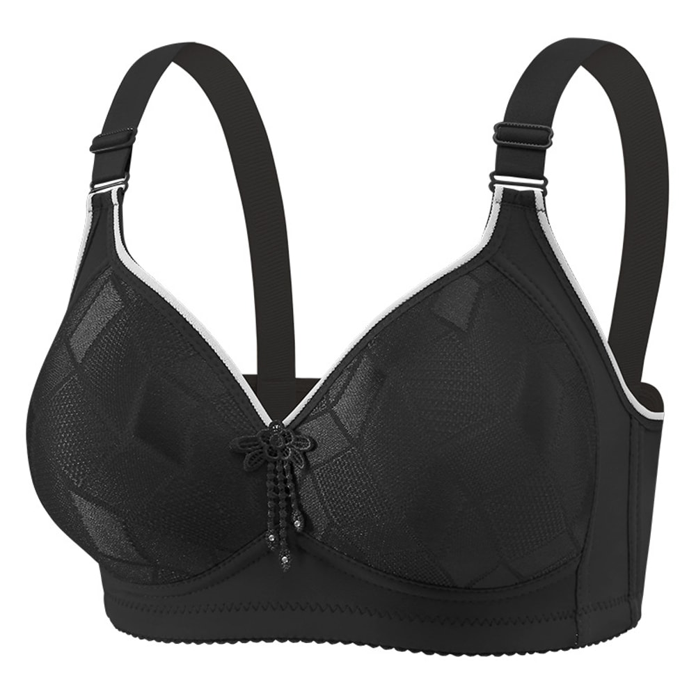 Seamless Front Closure Underwire Anti Sagging Bra With Front Buckle Support 5