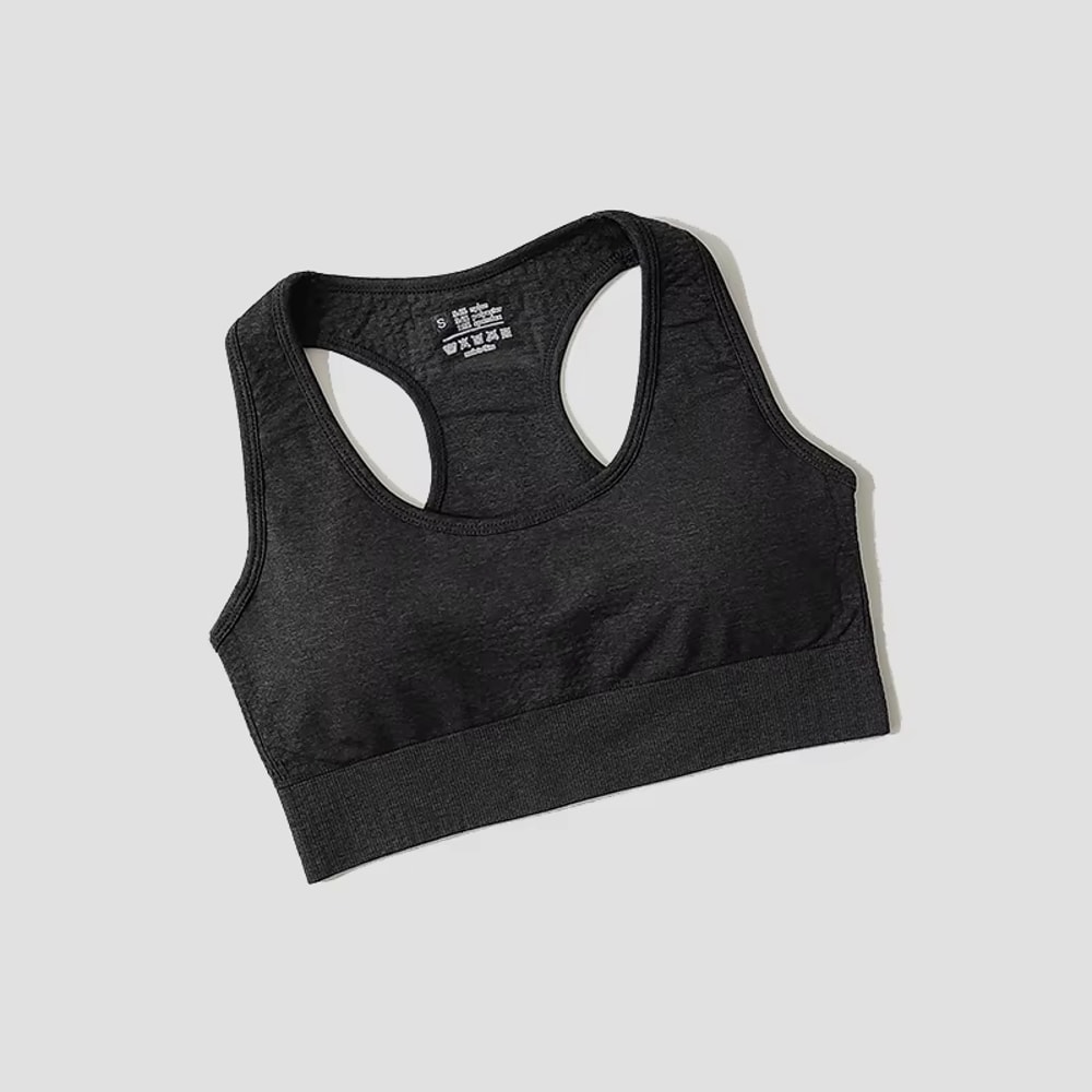 High Support Seamless Padded Yoga Bra High Impact Sports Bra Crop Top for Women