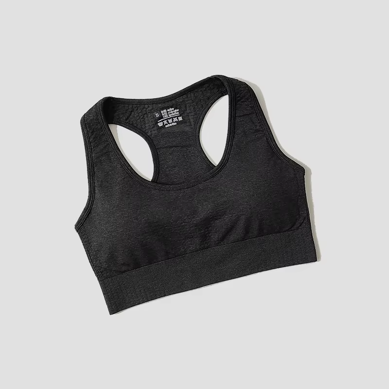 High Support Seamless Padded Yoga Bra High Impact Sports Bra Crop Top for Women
