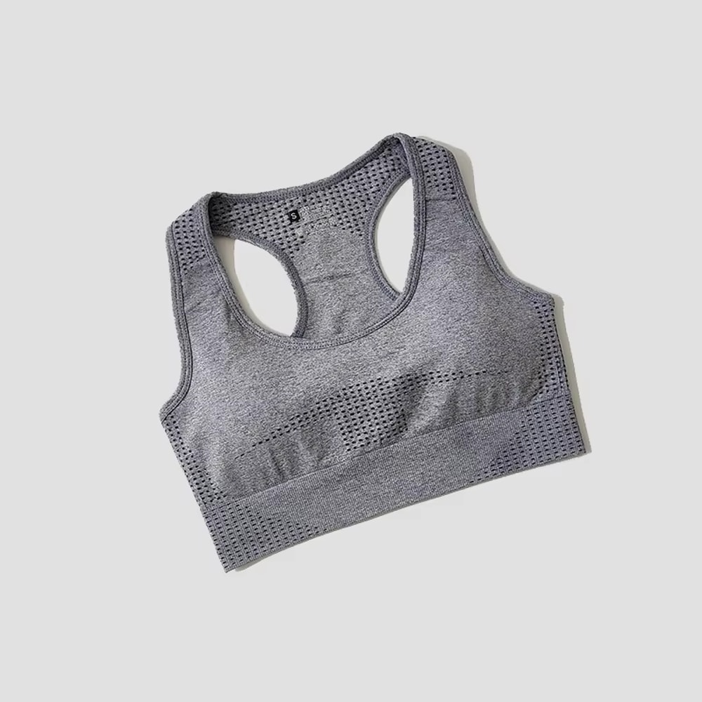 High Support Seamless Padded Yoga Bra High Impact Sports Bra Crop Top for Women