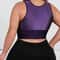 Purple Plus Size Embroidered Front Closure Plunge Push Up Bra
