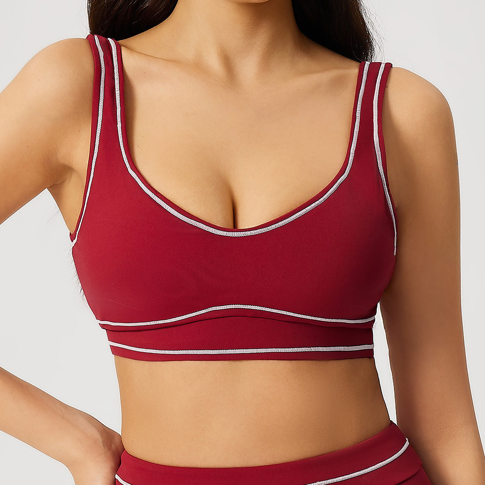 Premium Womens Quick Dry Yoga Sports Bra Tank Top Supportive Gym Fitness Running Vest 2