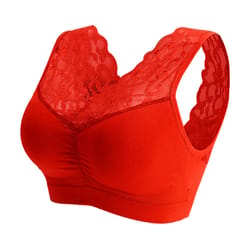 seamless lace wireless push up bralette comfort sports bra tube top