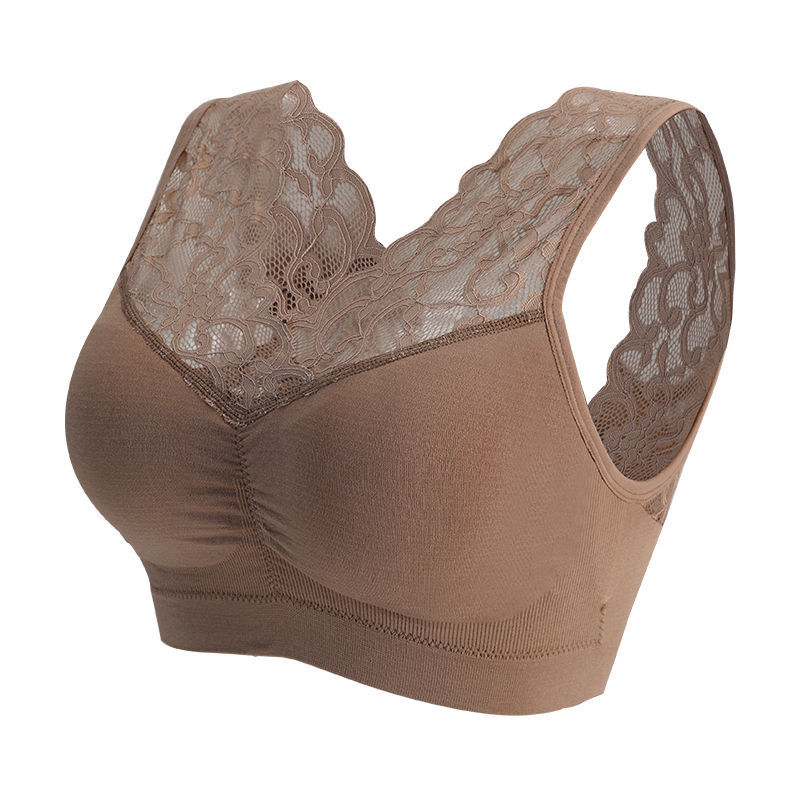 Seamless Lace Wireless Push Up Bralette Comfort Sports Bra Tube Top 4