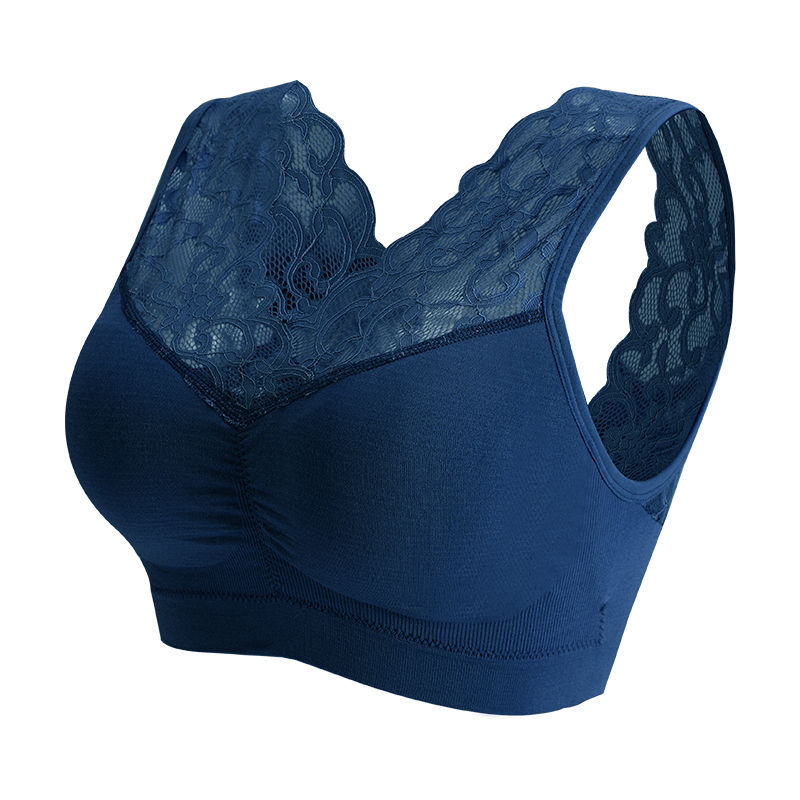 Seamless Lace Wireless Push Up Bralette Comfort Sports Bra Tube Top 7