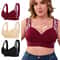 Plus Size Front Closure Wireless Comfort Bra Seamless Full Coverage Support