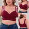 Plus Size Front Closure Wireless Comfort Bra Seamless Full Coverage Support