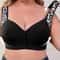 Plus Size Front Closure Wireless Comfort Bra Seamless Full Coverage Support