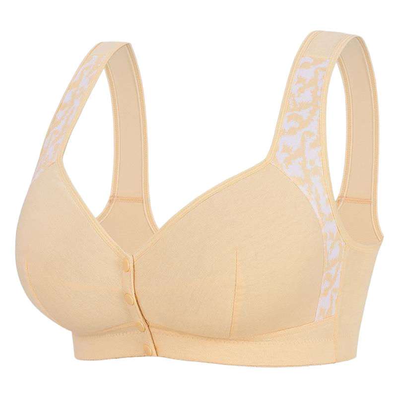 Plus Size Front Closure Wireless Comfort Bra Seamless Full Coverage Support