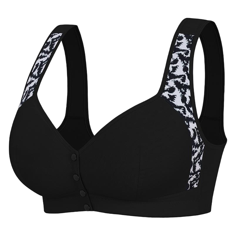 Plus Size Front Closure Wireless Comfort Bra Seamless Full Coverage Support