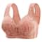 ComfortFit Front Buckle Vest Style Plus Size Bra Wireless Comfort Breathable Underwear 0