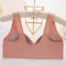 ComfortFit Front Buckle Vest Style Plus Size Bra Wireless Comfort Breathable Underwear 2