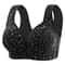ComfortFit Front Buckle Vest Style Plus Size Bra Wireless Comfort Breathable Underwear 6