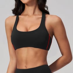 color block womens sports bra padded yoga bra quick dry workout crop top