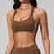Color Block Womens Sports Bra Padded Yoga Bra Quick Dry Workout Crop Top