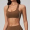 Color Block Womens Sports Bra Padded Yoga Bra Quick Dry Workout Crop Top