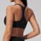 Color Block Womens Sports Bra Padded Yoga Bra Quick Dry Workout Crop Top