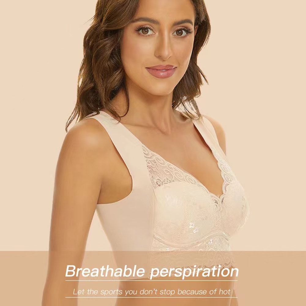 ComfortFit Seamless Back Plus Size Strapless Bra Wireless Cotton Bra for Support & All Day Comfort
