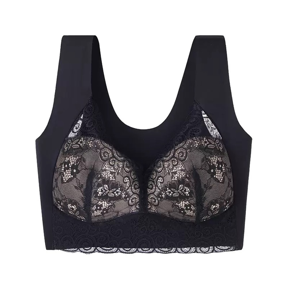 ComfortFit Seamless Back Plus Size Strapless Bra Wireless Cotton Bra for Support & All Day Comfort