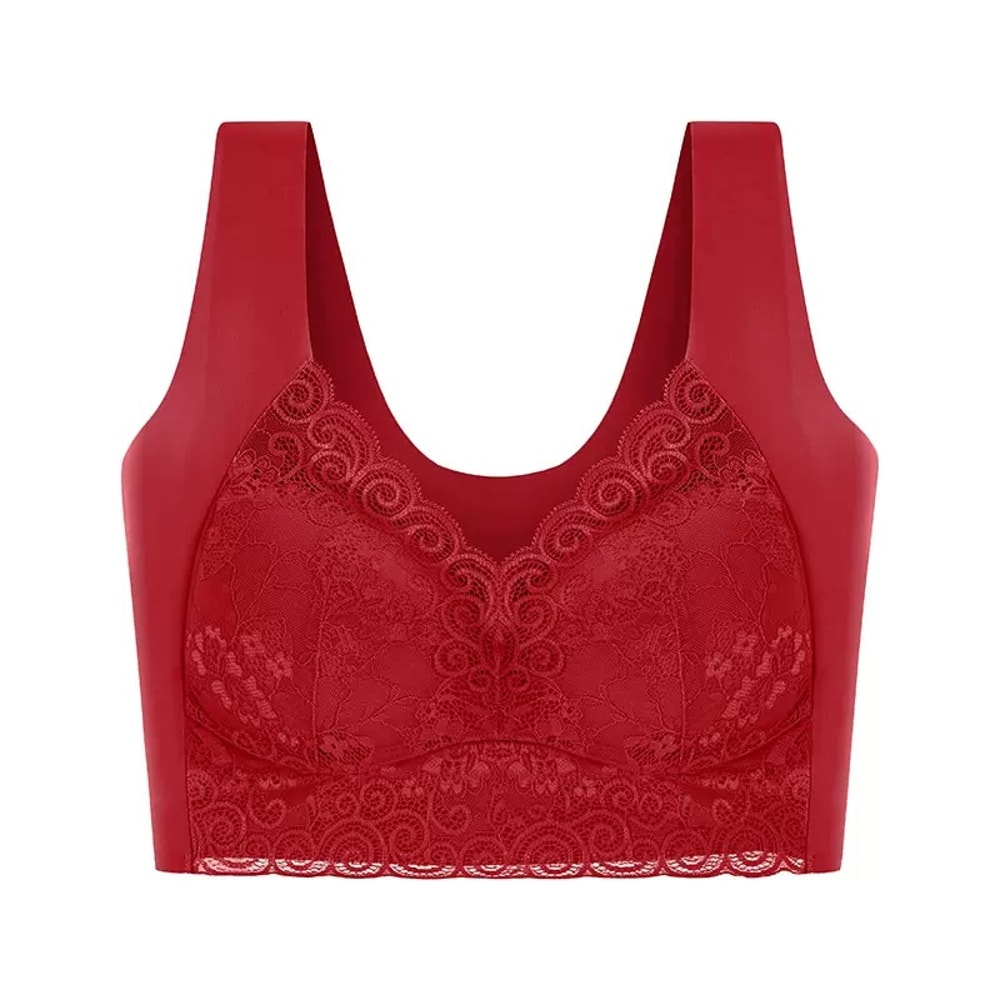 ComfortFit Seamless Back Plus Size Strapless Bra Wireless Cotton Bra for Support & All Day Comfort