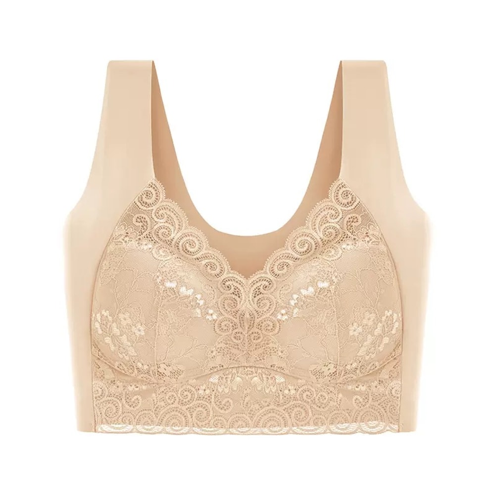 ComfortFit Seamless Back Plus Size Strapless Bra Wireless Cotton Bra for Support & All Day Comfort