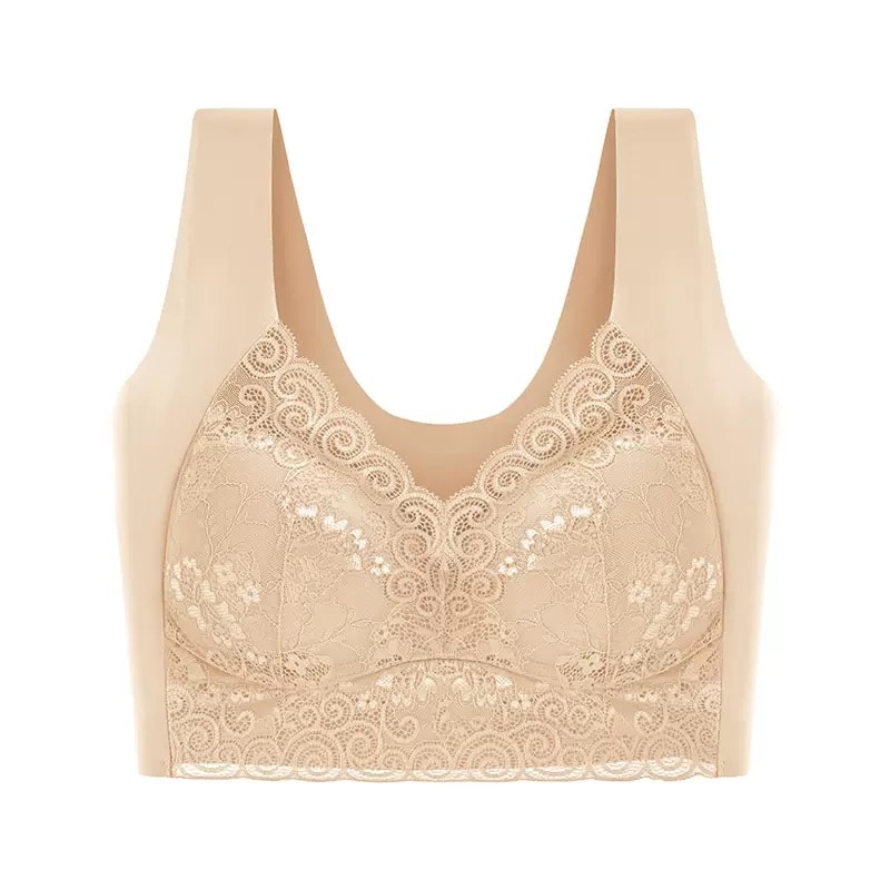 ComfortFit Seamless Back Plus Size Strapless Bra Wireless Cotton Bra for Support & All Day Comfort