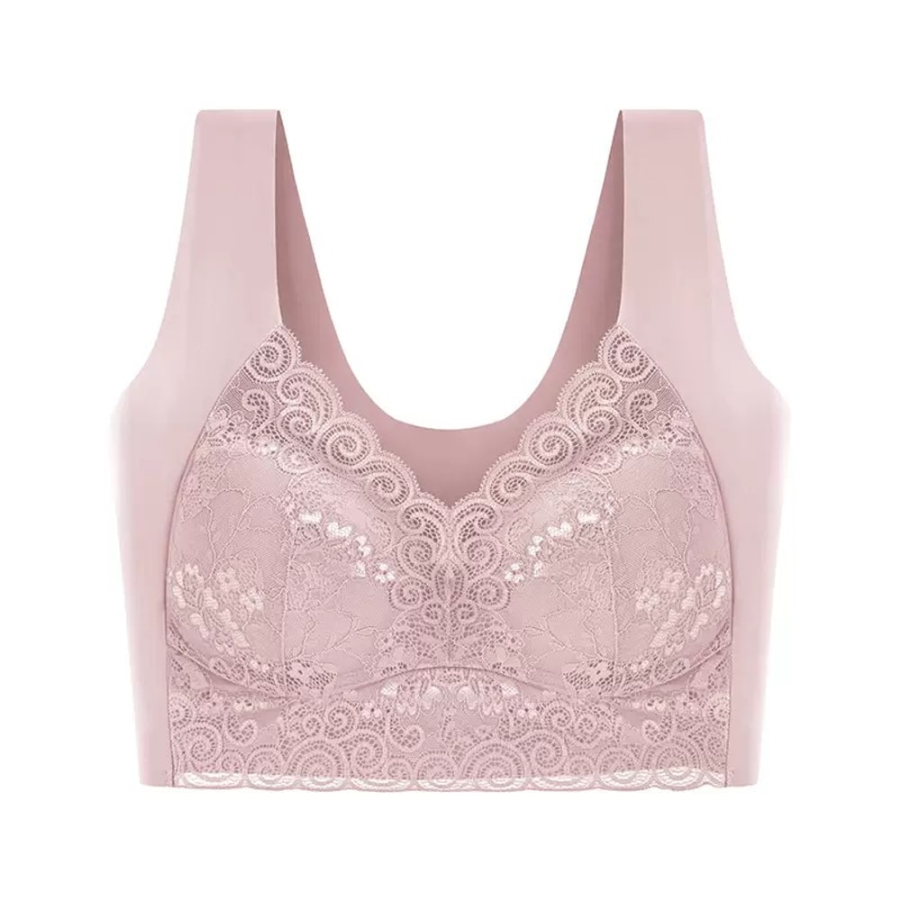 ComfortFit Seamless Back Plus Size Strapless Bra Wireless Cotton Bra for Support & All Day Comfort