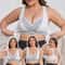 Everyday Comfort Front Closure Wireless Plus Size Bra – Full Coverage Breathable Support