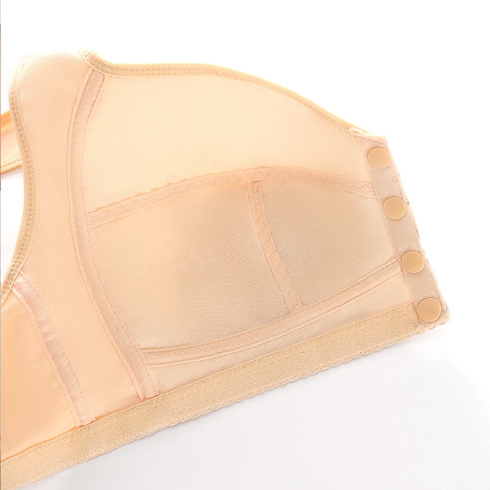 Everyday Comfort Front Closure Wireless Plus Size Bra – Full Coverage Breathable Support